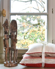 DUO Coussins coton et lin MEDITERRANEE