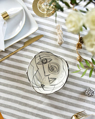 Bol BEAUX ARTS Cubisme Noir et Blanc