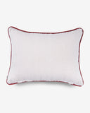 petit coussin beige et terracotta