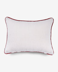 petit coussin beige et terracotta