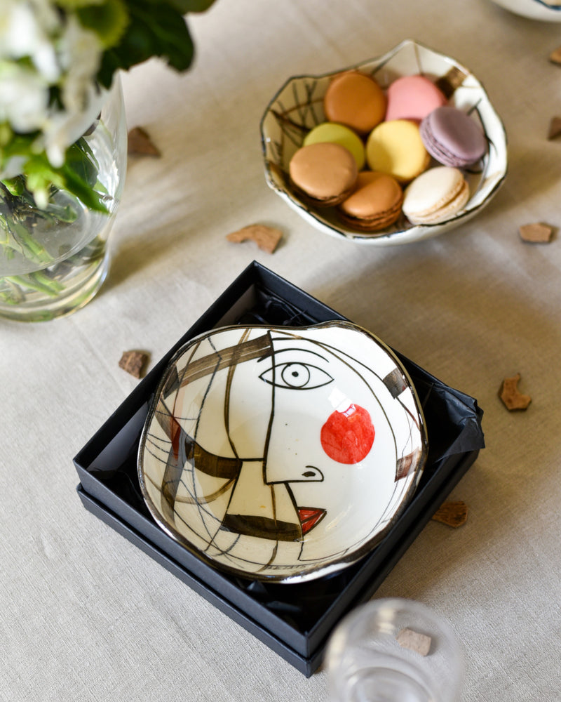 Coffret cadeau de Noël – bol cubisme coloré