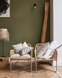 Coussin en coton Beige et craie  - Jeux de plumes
