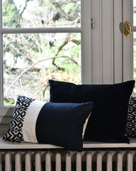 Coussin Velours noir   - Arpege Veluto Carbone