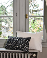 Coussin laine noir et blanc  - Arpege Mezzo