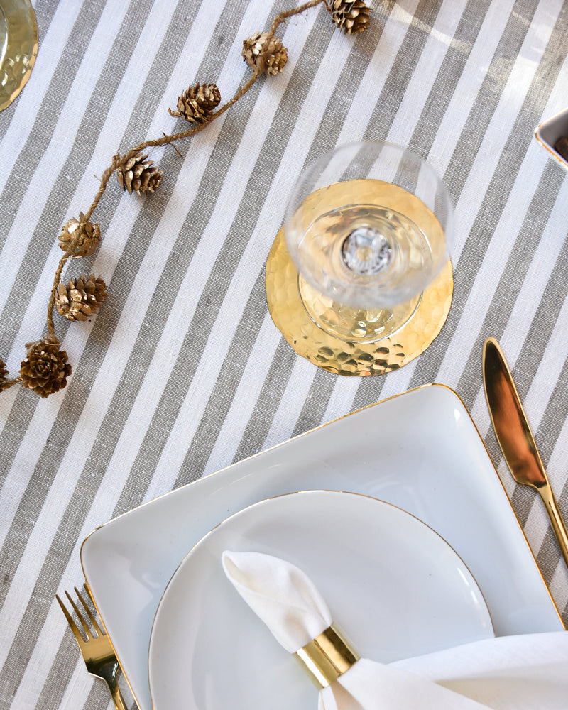 Dessous de verre doré tradition