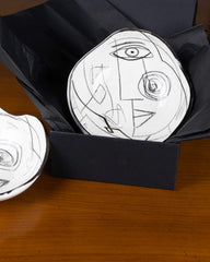 Bol BEAUX ARTS Cubisme Noir et Blanc