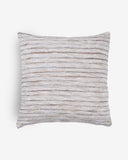 housse de coussin carrée beige coton