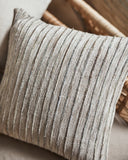 housse de coussin carrée beige coton