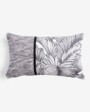 Housse de coussin noir et blanc coton
