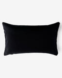 Housse de coussin noir et blanc coton